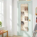 Organizzatore per scarpe da appendere alla porta trasparente