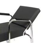 Poltrona professionale reclinabile in vinile per shampoo, grigia