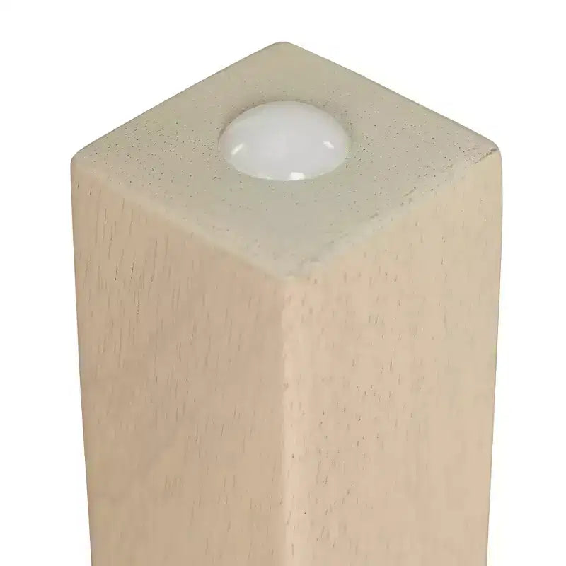 Tavolo rettangolare in legno massello 60x120 cm con gambe da 55 cm, mobili per bambini