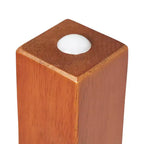 Tavolo rettangolare in legno massello 60x120 cm con gambe da 55 cm, mobili per bambini