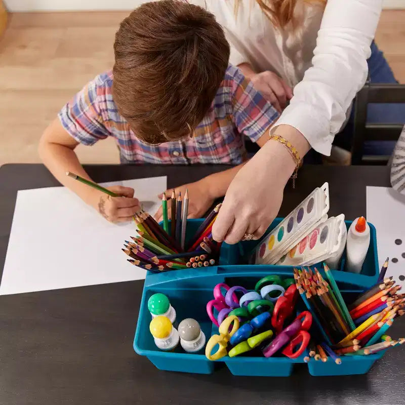 Tavolo rettangolare in legno massello 60x120 cm con gambe da 55 cm, mobili per bambini