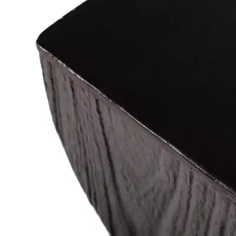 Tavolino quadrato moderno in fibrocemento, completamente assemblato per soggiorno, camera da letto, ufficio, arredamento ingresso