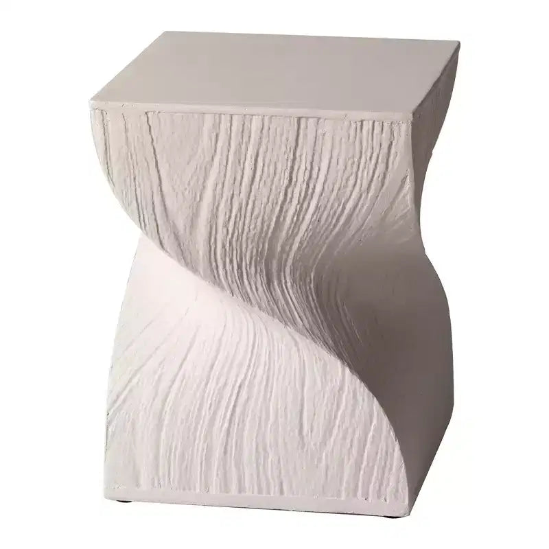 Tavolino quadrato moderno in fibrocemento, completamente assemblato per soggiorno, camera da letto, ufficio, arredamento ingresso