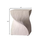 Tavolino quadrato moderno in fibrocemento, completamente assemblato per soggiorno, camera da letto, ufficio, arredamento ingresso