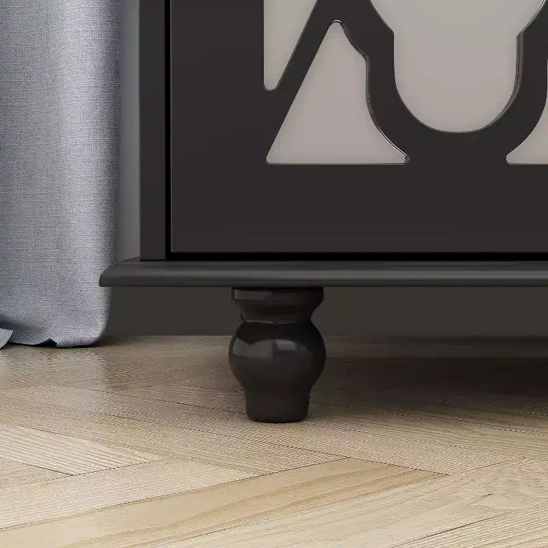 Credenza a 3 cassetti da 140 cm con mobile a specchio