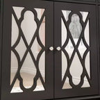 Credenza a 3 cassetti da 140 cm con mobile a specchio
