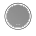 Specchio da parete rotondo a LED per bagno, dimmerabile a 3 temperature di colore