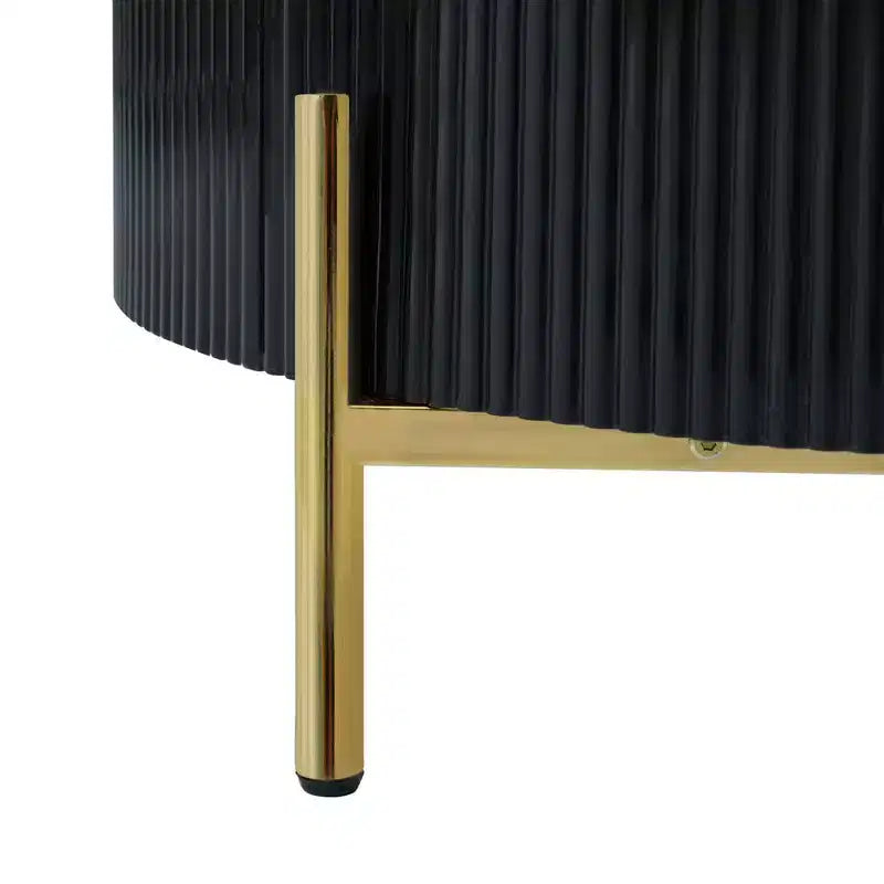 31,5 Tavolino da Caffè Rotondo Moderno, Tavolino d'Appoggio con Piano Effetto Marmo, Tavolino Centrale per Divano per Soggiorno Appartamento Ufficio Balcone