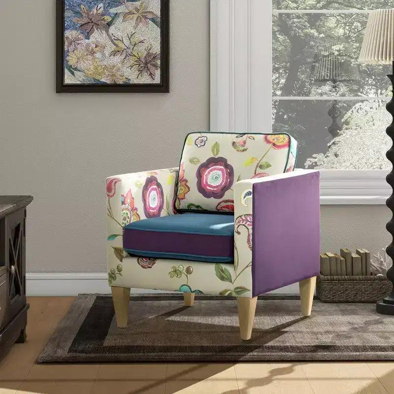 Poltrona d'accento patchwork 28