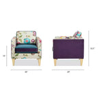 Poltrona d'accento patchwork 28