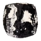 Pouf in ecopelle di mucca