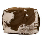 Pouf in ecopelle di mucca