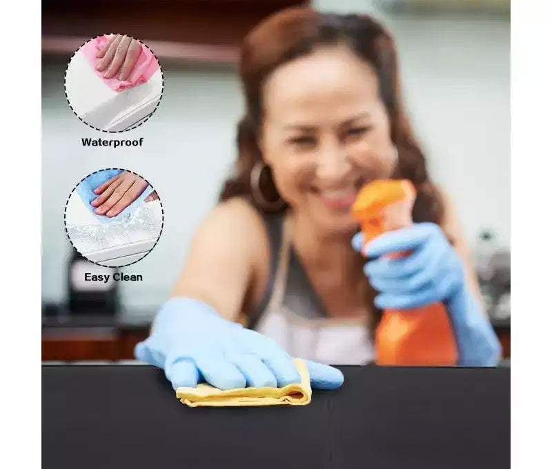 Tavolo Pieghevole Portatile da 6 Piedi in Plastica HDPE per Interni ed Esterni Pieghevole a Metà Nero Posti a Sedere da 8 a 10