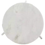 Tavolino Rotondo - Marmo Bianco/Nero