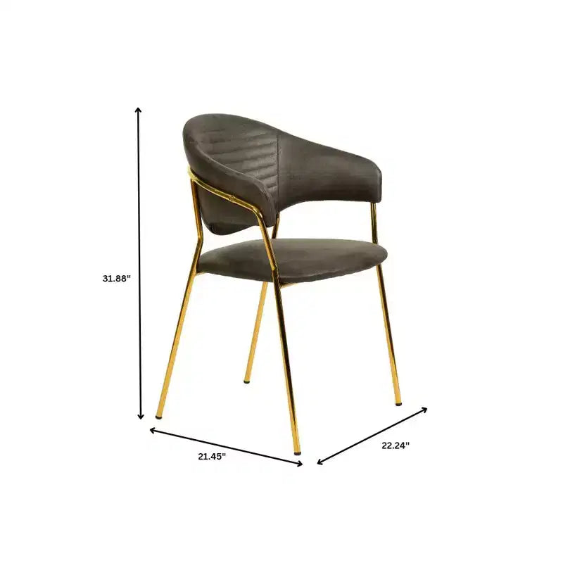 Sedia da pranzo imbottita in pelle e velluto, seduta e schienale ergonomici imbottiti, base durevole in acciaio inossidabile, poltroncina di design