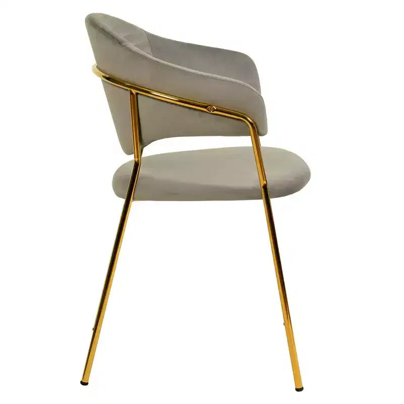 Sedia da pranzo imbottita in pelle e velluto, seduta e schienale ergonomici imbottiti, base durevole in acciaio inossidabile, poltroncina di design