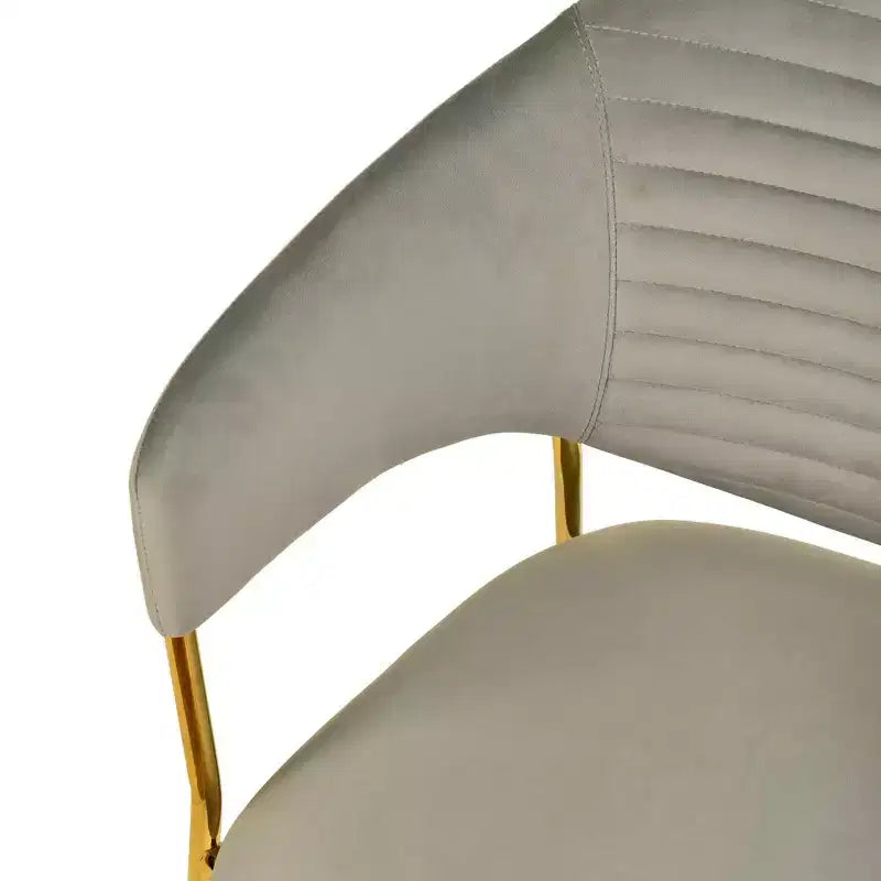 Sedia da pranzo imbottita in pelle e velluto, seduta e schienale ergonomici imbottiti, base durevole in acciaio inossidabile, poltroncina di design