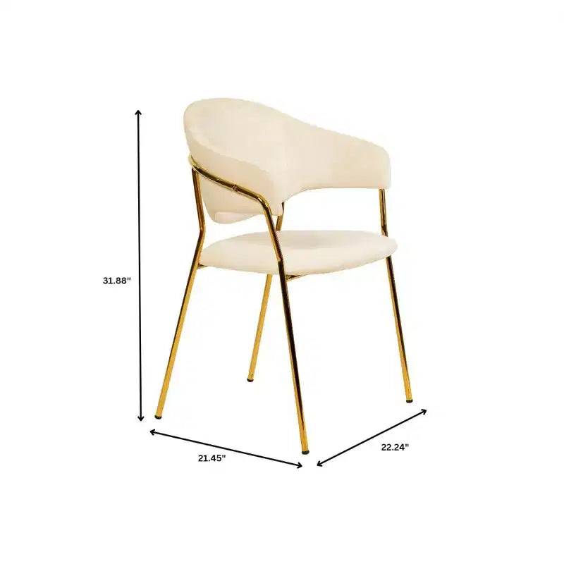 Sedia da pranzo imbottita in pelle e velluto, seduta e schienale ergonomici imbottiti, base durevole in acciaio inossidabile, poltroncina di design